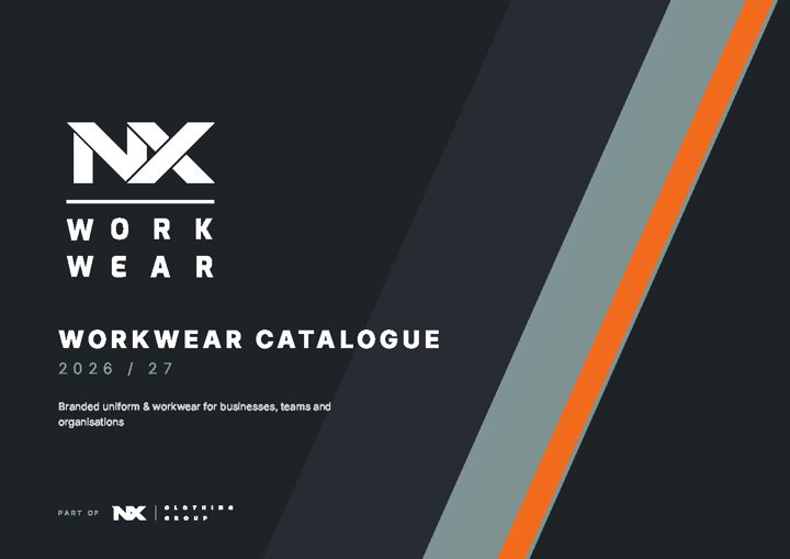 Cover of the NX Workwear 2026/27 catalogue